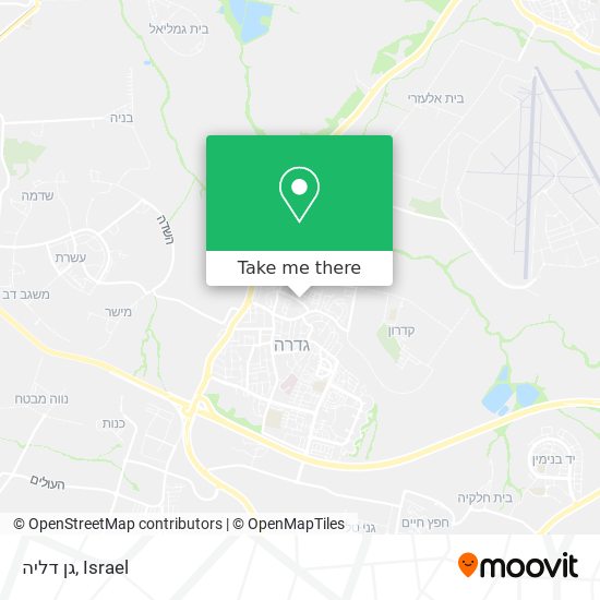 גן דליה map