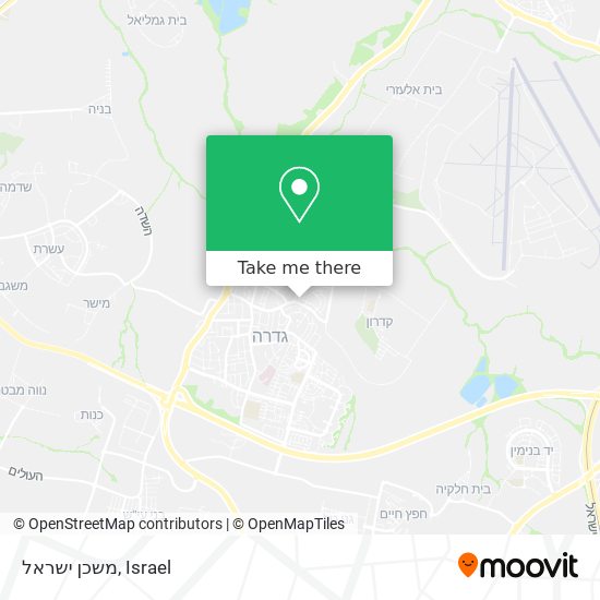 Карта משכן ישראל