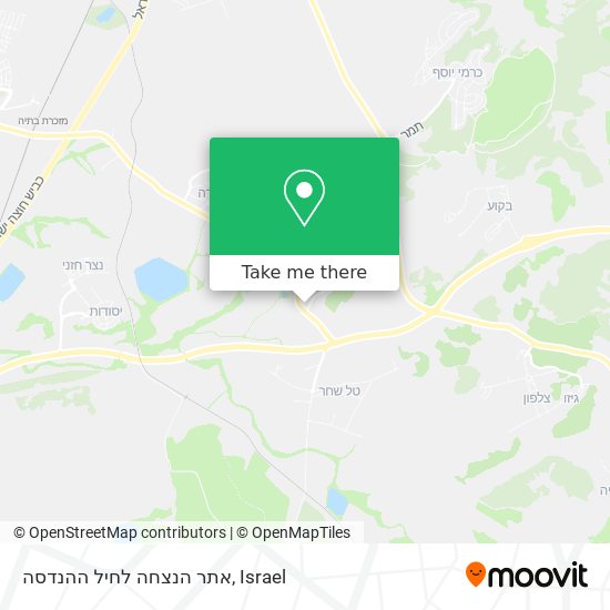 אתר הנצחה לחיל ההנדסה map