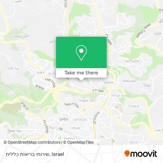 שירותי בריאות כללית map