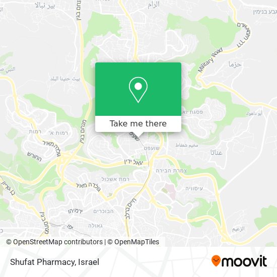 Карта Shufat Pharmacy