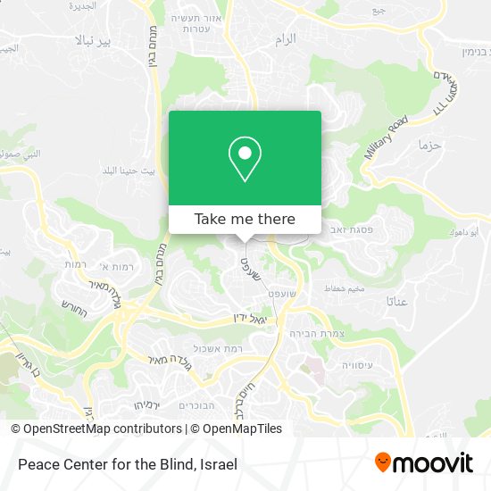 Peace Center for the Blind map