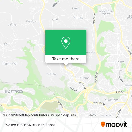 בי ס תפארת בית ישראל map