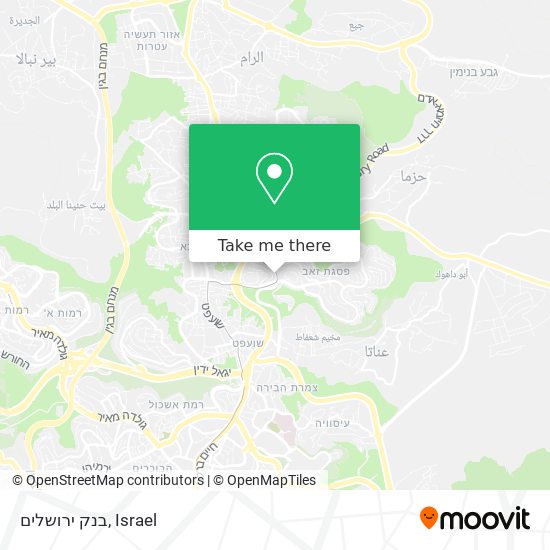 בנק ירושלים map