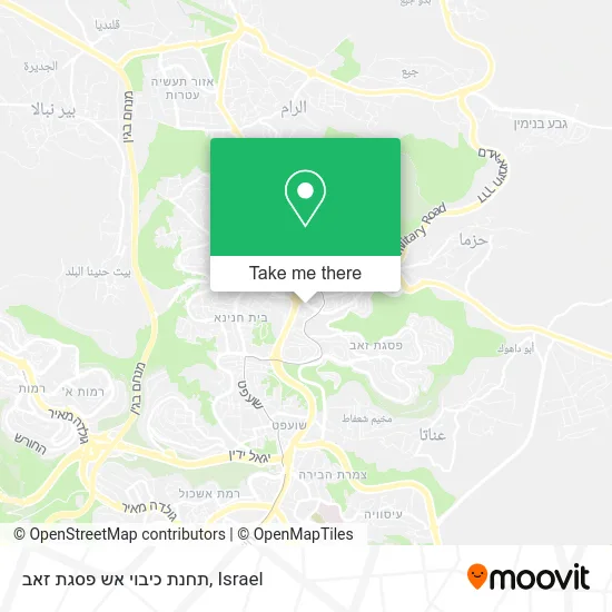 תחנת כיבוי אש פסגת זאב map