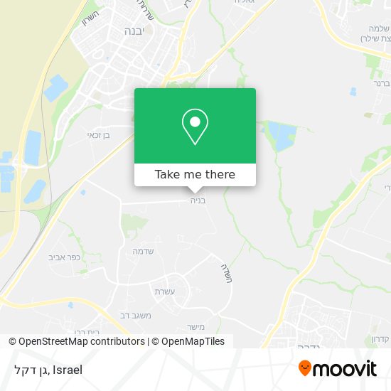 גן דקל map