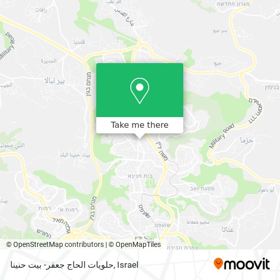 حلويات الحاج جعفر- بيت حنينا map