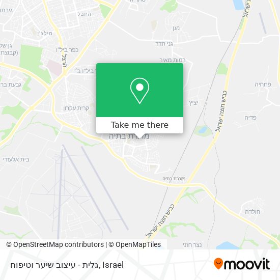 גלית - עיצוב שיער וטיפוח map