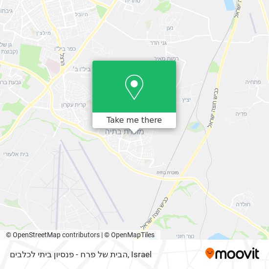 הבית של פרח - פנסיון ביתי לכלבים map