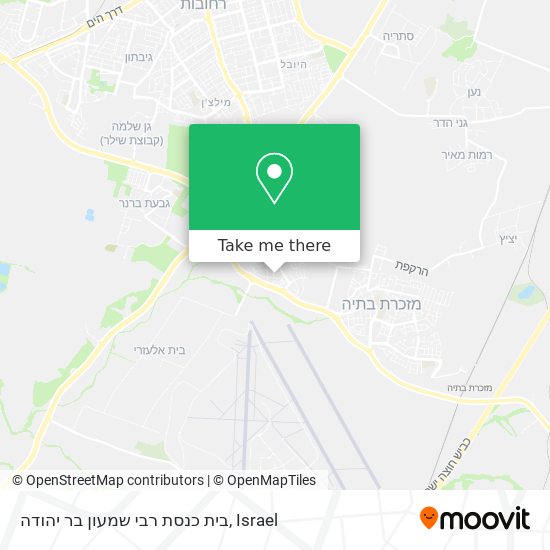 בית כנסת רבי שמעון בר יהודה map