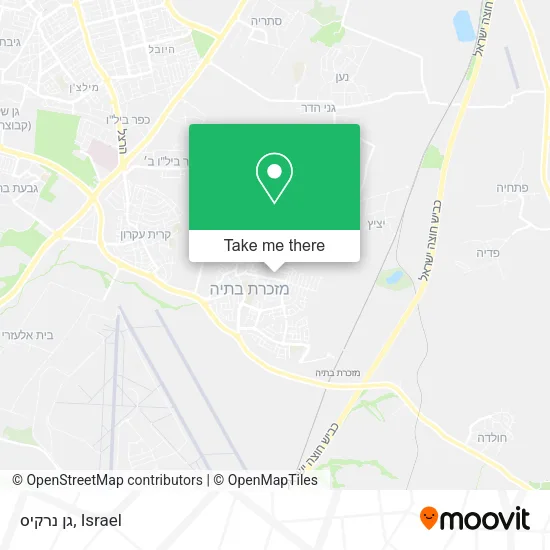 Карта גן נרקיס