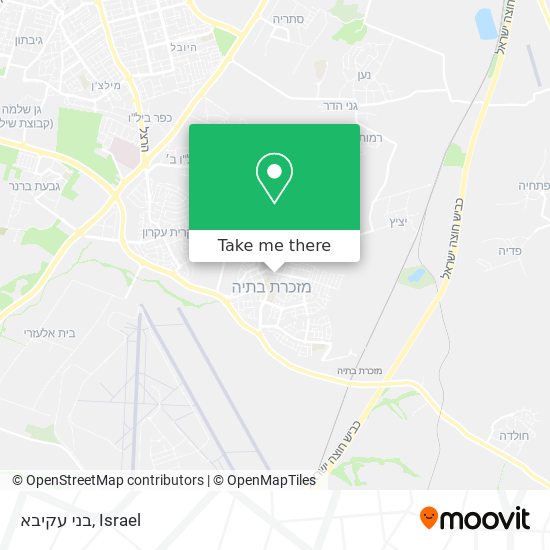 בני עקיבא map