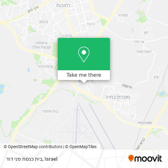 בית כנסת פני דוד map