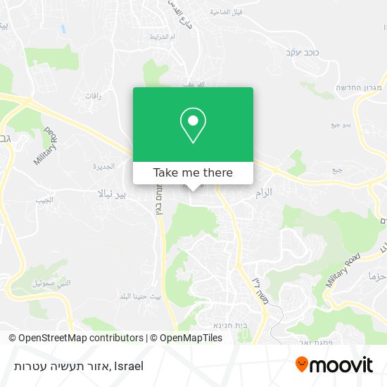 אזור תעשיה עטרות map