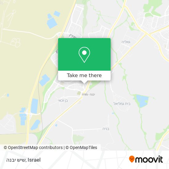 שיש יבנה map