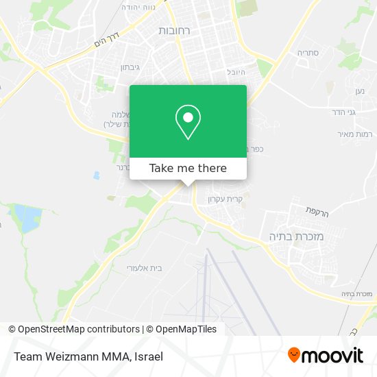 Team Weizmann MMA map