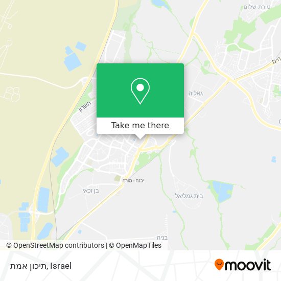 תיכון אמת map