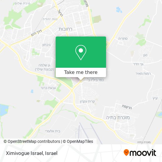 Ximivogue Israel map