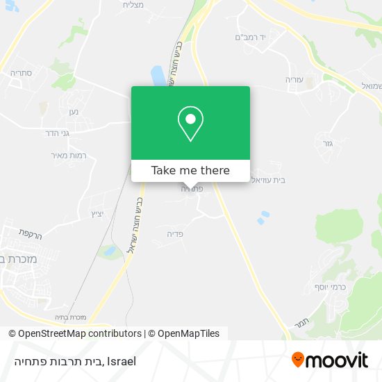 בית תרבות פתחיה map