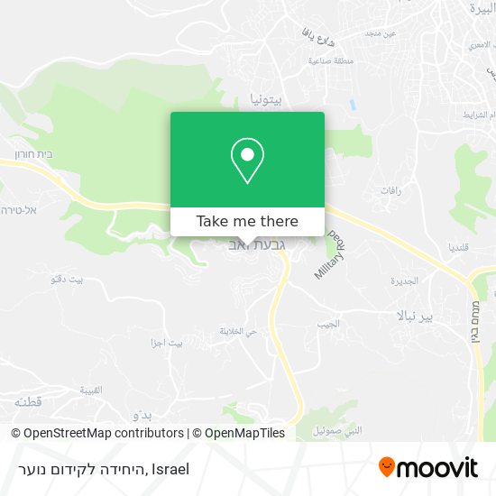 היחידה לקידום נוער map