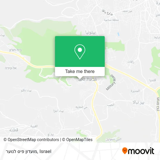 Карта מועדון פיס לנוער