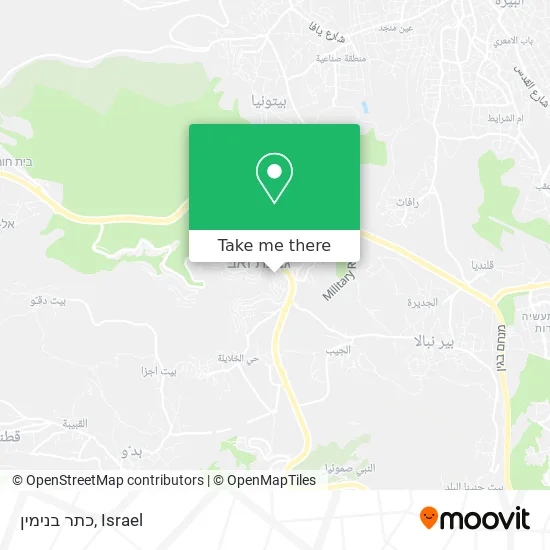 Карта כתר בנימין