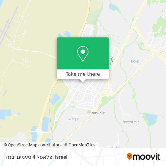 פלאפל 4 טעמים יבנה map