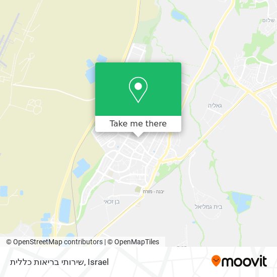 שירותי בריאות כללית map