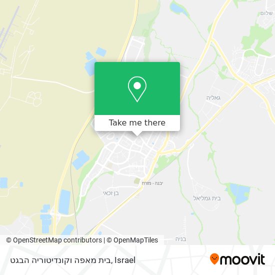 בית מאפה וקונדיטוריה הבגט map