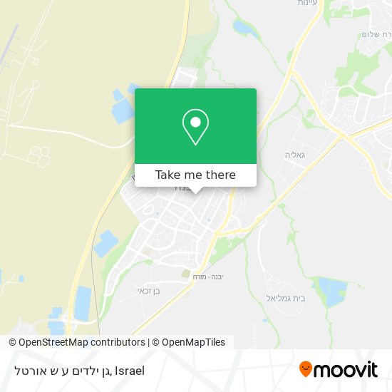 גן ילדים ע ש אורטל map