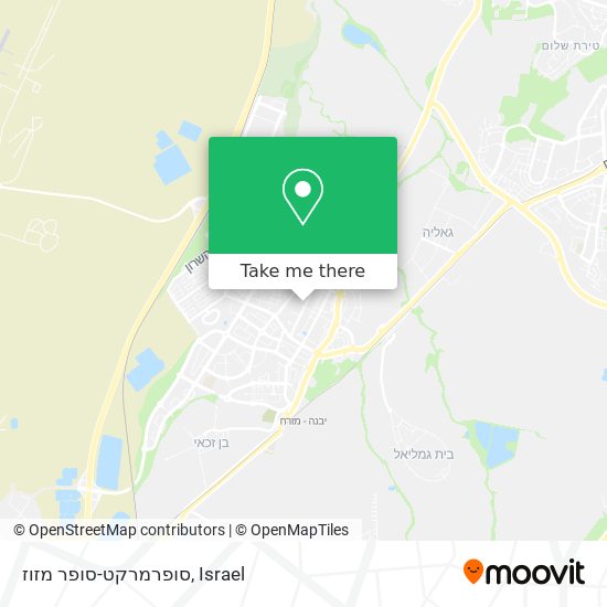 סופרמרקט-סופר מזוז map