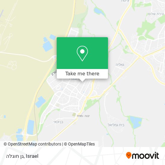 גן חוגלה map