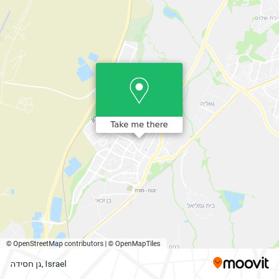 גן חסידה map