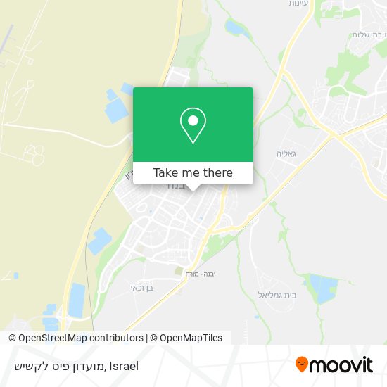 מועדון פיס לקשיש map