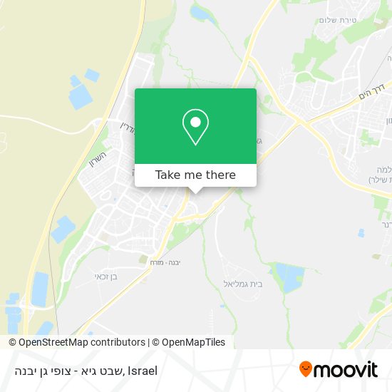 שבט גיא - צופי גן יבנה map