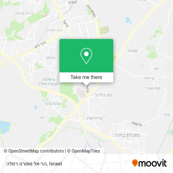 Карта הר-אל ספורט רמלה