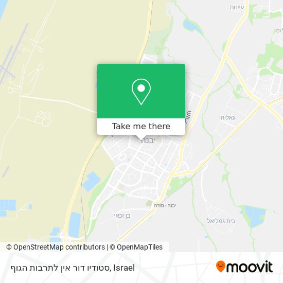 סטודיו דור אין לתרבות הגוף map