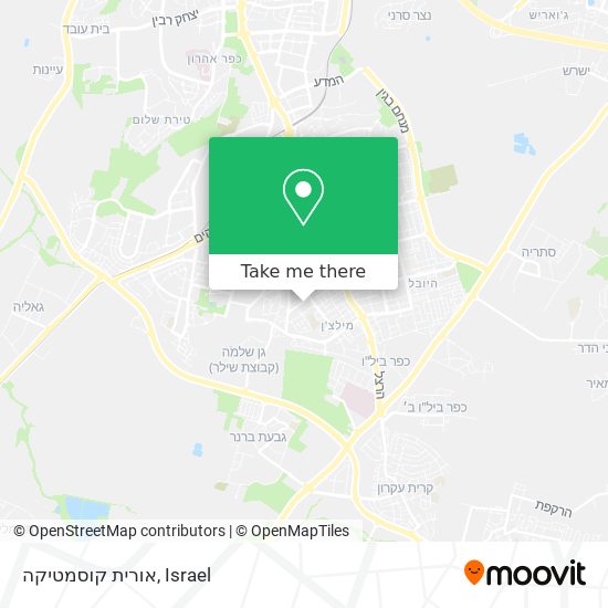 אורית קוסמטיקה map