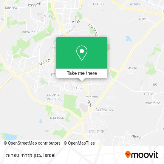 Карта בנק מזרחי טפחות