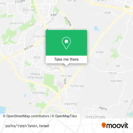 Карта הפועל הצעיר/גולומב
