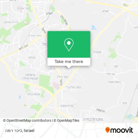 כיכר רמה map