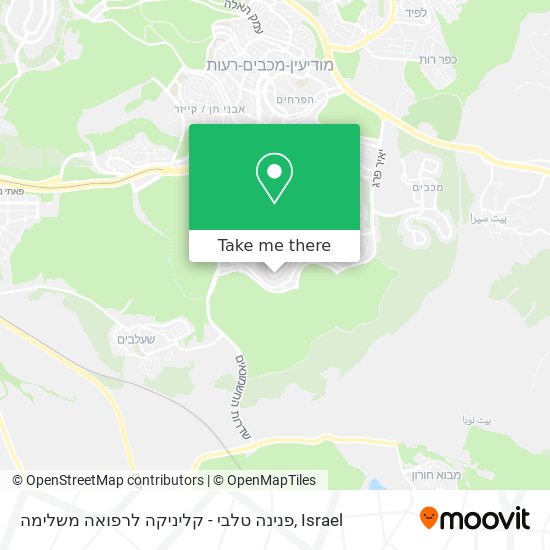 פנינה טלבי - קליניקה לרפואה משלימה map