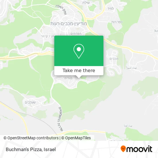 Карта Buchman's Pizza
