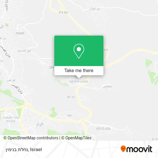 Карта נחלת בנימין