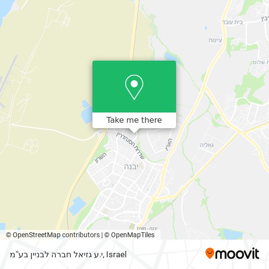 Карта י.ע גזיאל חברה לבניין בע''מ