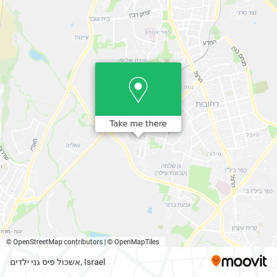 אשכול פיס גני ילדים map