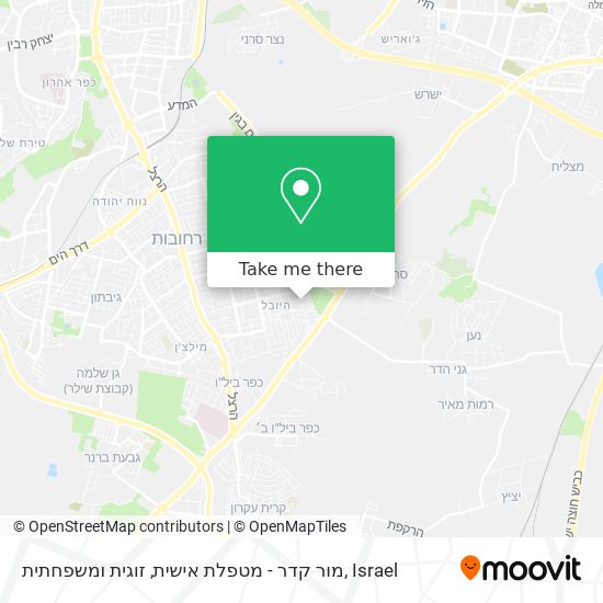 מור קדר - מטפלת אישית, זוגית ומשפחתית map