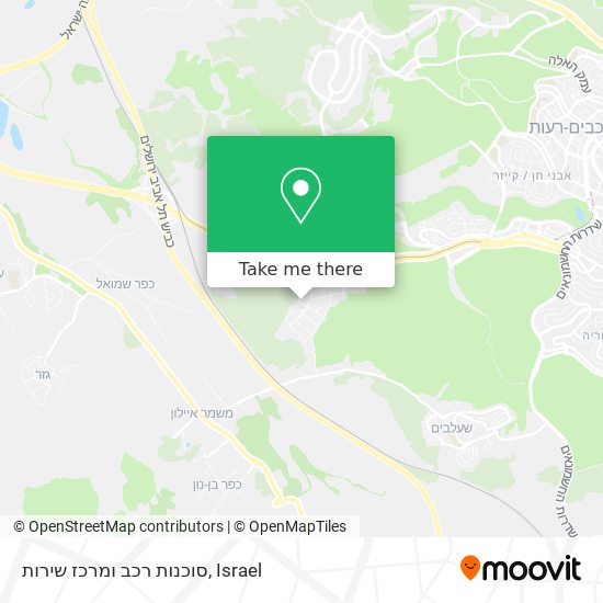 סוכנות רכב ומרכז שירות map