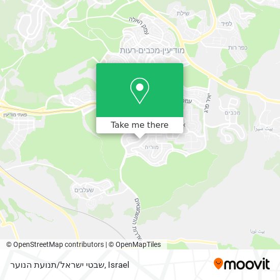 Карта שבטי ישראל/תנועת הנוער