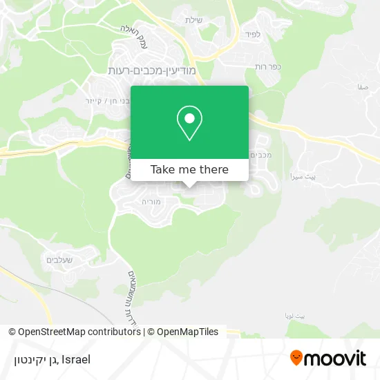 Карта גן יקינטון